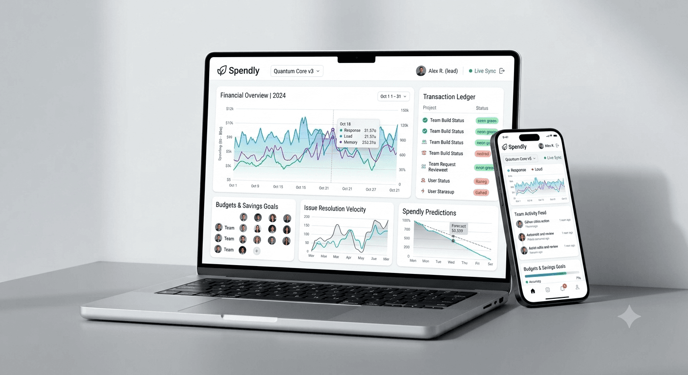 Spendly dashboard preview
