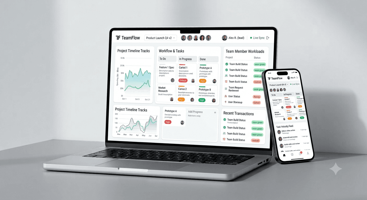TeamFlow dashboard preview